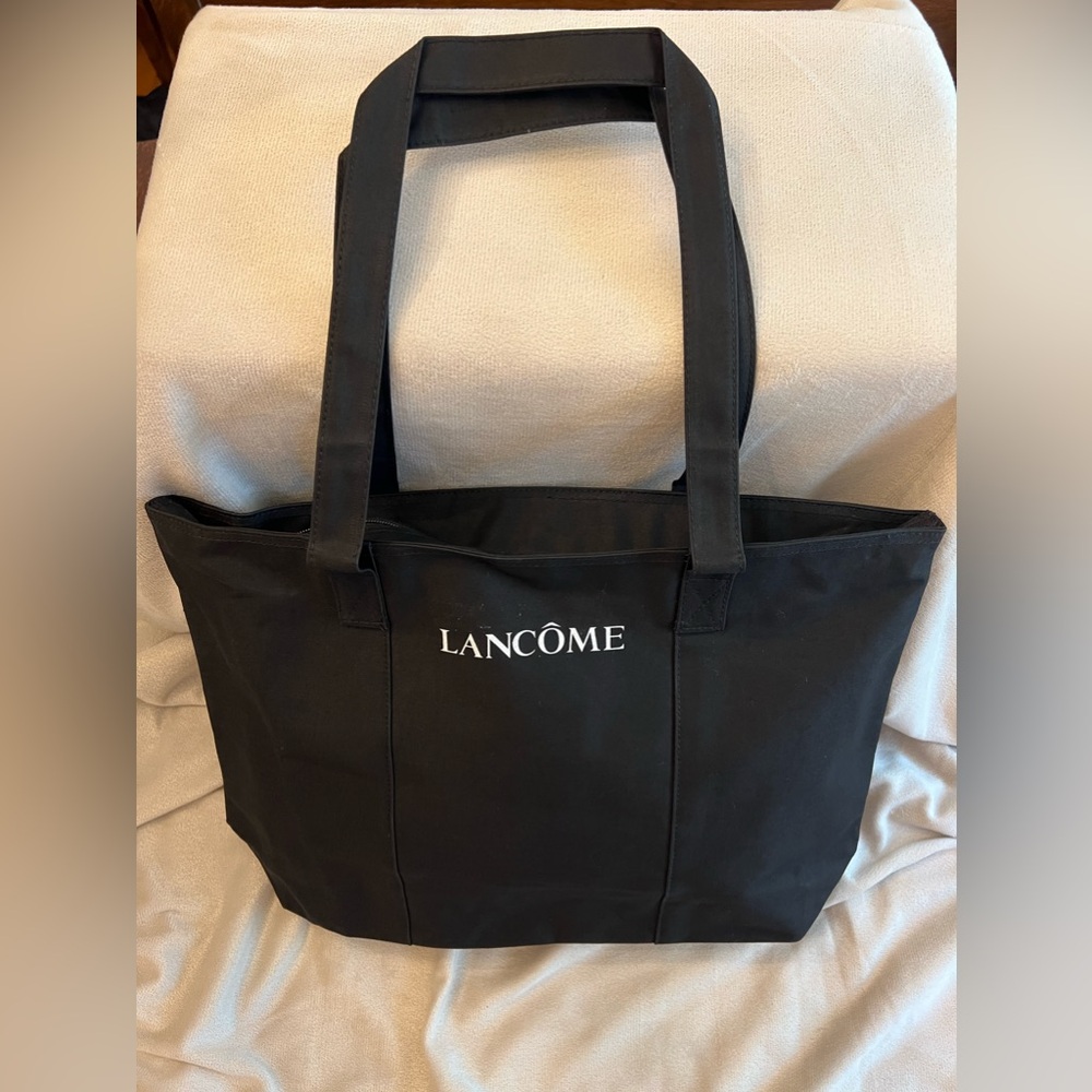 Lancôme Black Zippered Tote